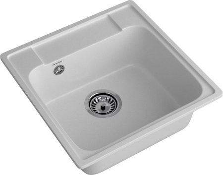 Кухонная мойка Granfest Quarz 48 серый 50х50 цвет серый поверхность матовая