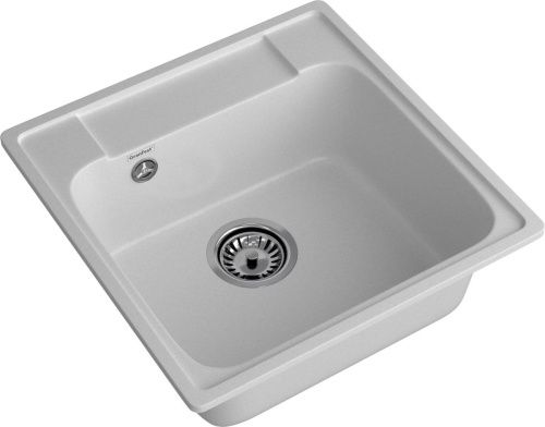 Кухонная мойка Granfest Quarz 48 серый 50х50 цвет серый поверхность матовая - фото 2