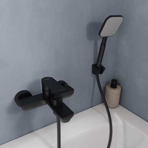 Смеситель для ванны Milardo Maze MAZBL00M02 настенный черный - фото 3