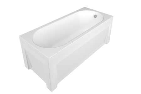 Ванна акриловая со шторкой Timo ROHA ROHA1770-KT17-SPV1505-FP17S-T32 170х70 пристенная прямоугольная с каркасом