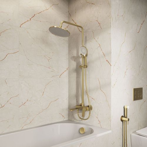 Душевая стойка Grossman Galaxy 500.K35.01.320 настенная цвет золото - фото 3