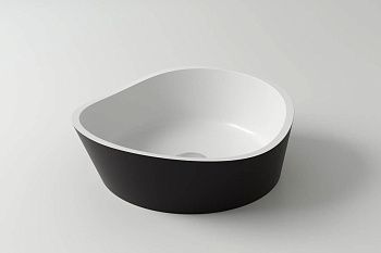 Раковина из искусственного камня Holbi MARS 1.02.003.11.2 40х40 накладная цвет белый