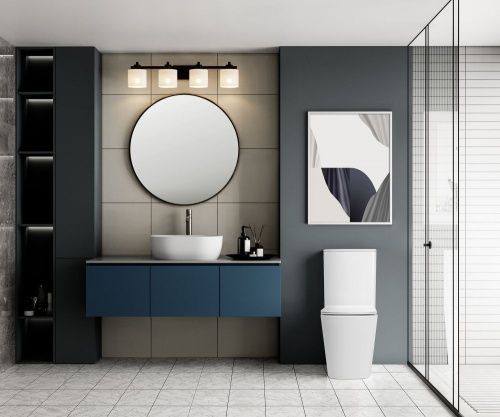 Унитаз напольный с бачком Abber Rechteck AC1210TMW белый с сиденьем безободковый смыв торнадо - фото 2