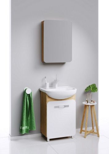 Тумба под раковину Aqwella Y Veg.01.05 50х30 подвесная цвет коричневый - фото 2