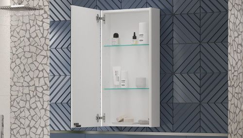 Зеркало-шкаф Velvex KLAUFS zsKLA.40-216 40х80 подвесной цвет белый - фото 4