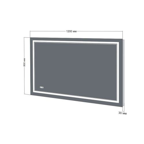 Зеркало с подсветкой Бриклаер Эстель 4627125414336 120х80 подвесное - фото 3