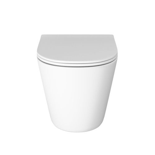 Унитаз подвесной Grossman Торнадо GR-4477MSQ белый с сиденьем микролифт безободковый смыв торнадо - фото 2