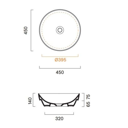Раковина керамическая Catalano Sfera 524450001 50 см полувстраиваемая цвет белый без отверстий под смеситель - фото 2