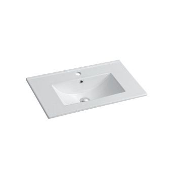 Раковина из сантехнического фарфора Vincea VBS-13970S1 70х40 встраиваемая цвет белый 1 отверстие под смеситель