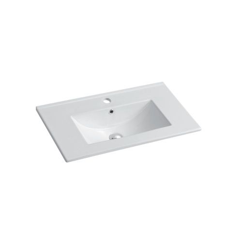 Раковина из сантехнического фарфора Vincea VBS-13970S1 70х40 встраиваемая цвет белый 1 отверстие под смеситель