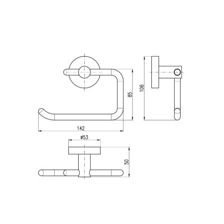 Бумагодержатель RavSlezak Colorado COA0401MGL