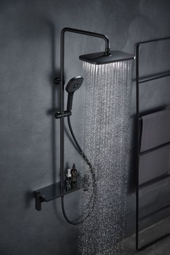 Душевая стойка Savol SK-H3145H настенная цвет черный - фото 4