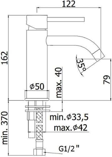 Смеситель Paffoni Light LIG071CR на раковину хром - фото 2
