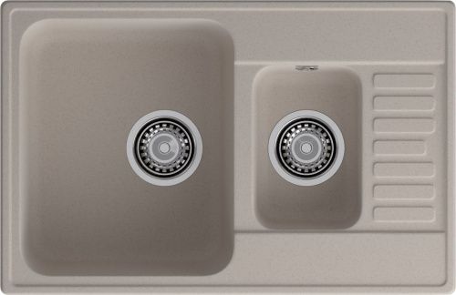Кухонная мойка Granfest Quarz 21К песочный 75х50 цвет бежевый поверхность матовая
