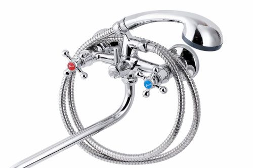 Смеситель для ванны и душа FAUZT FZs-471-06 настенный хром - фото 2