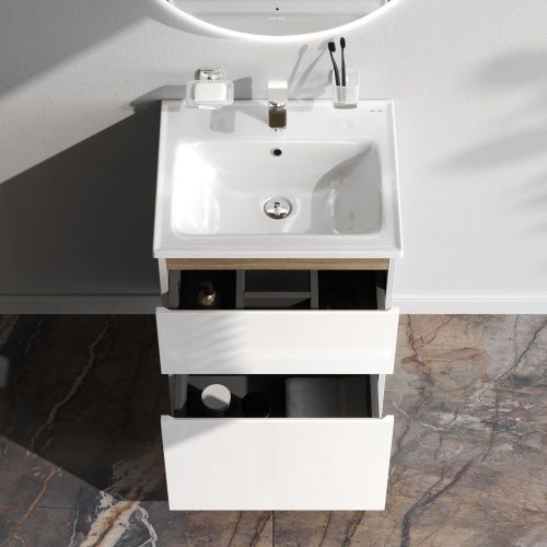 Тумба под раковину Am.Pm X-Joy M85AFSX0552WG 50х40 напольная цвет белый - фото 3