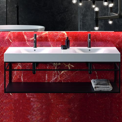 Раковина из сантехнического фарфора Kerasan Cento 353601*1 140х50 подвесная цвет белый 1 отверстие под смеситель