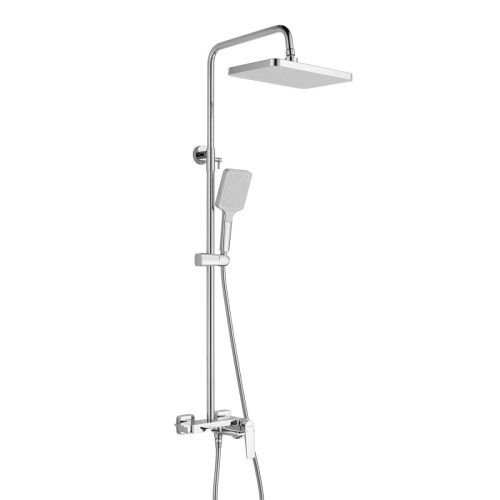 Душевая стойка Shevanik S4226 настенная цвет хром - фото 2