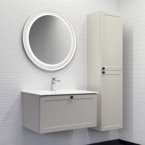 Тумба с раковиной Comforty Ереван 00-00014864CF 80х50 подвесная цвет серый - фото 4