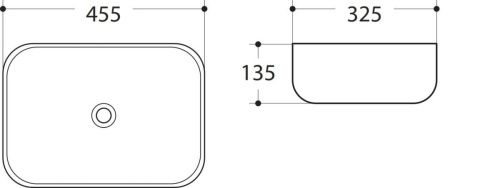 Раковина керамическая Art&Max AM-78105 50х30 накладная цвет белый - фото 2
