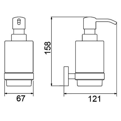 Дозатор Timo Saona 13039/18 - фото 2