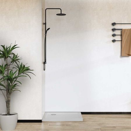 Душевой поддон акриловый Vincea H50 VST-5AS-8080 80х80 белый с каркасом