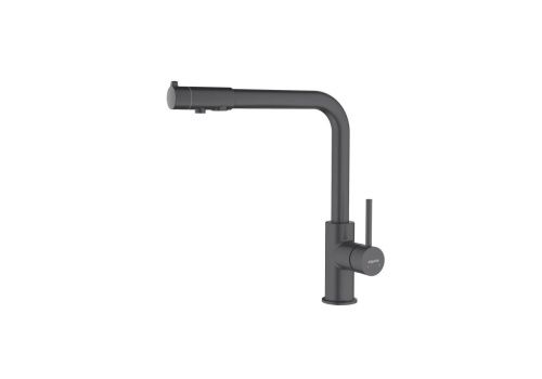 Смеситель для кухни Aquatek ЕВРОПА AQ1386MB на мойку черный - фото 2
