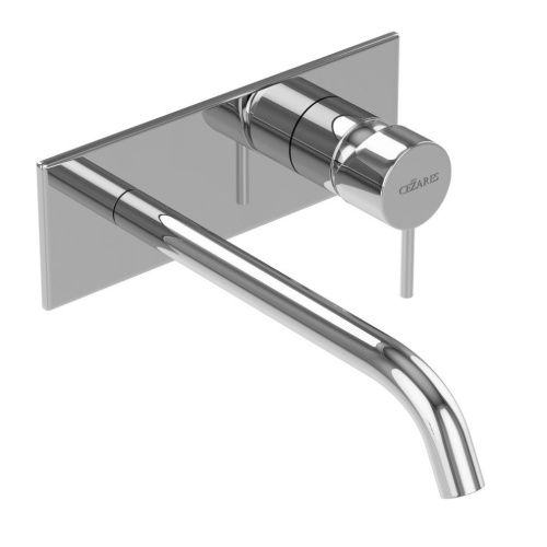 Смеситель для раковины Cezares LEAF LEAF-BLI1-20-L-01-W0 встраиваемый в стену хром - фото 2