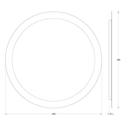 Зеркало с подсветкой Evoform Ledshine BY 2527 100х100 подвесное - фото 2