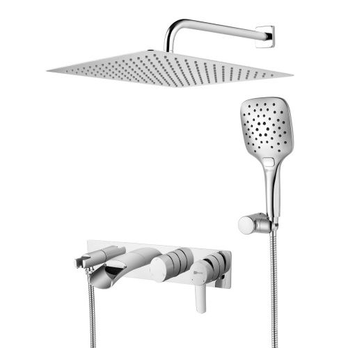 Душевая система LeMark Atlantiss LM3225C встраиваемая в стену цвет хром с термостатом