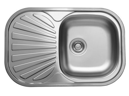 Кухонная мойка Ukinox Галант GAL730.480 -GT8K 1R 75х50 цвет нержавеющая сталь поверхность полированная
