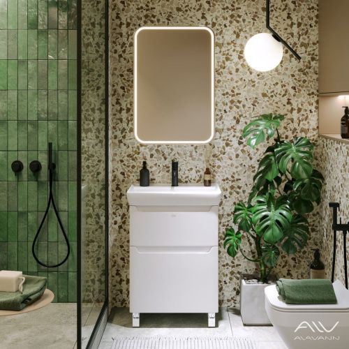 Зеркало-шкаф Alavann Lana ALV0278002 60х80 подвесной цвет белый - фото 4