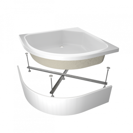 Душевой поддон акриловый Тритон Щ0000014634 100х100 белый с каркасом