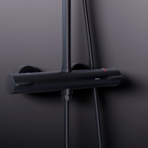 Душевая стойка Damixa Scandinavian Pure 936800300 настенная цвет черный - фото 5