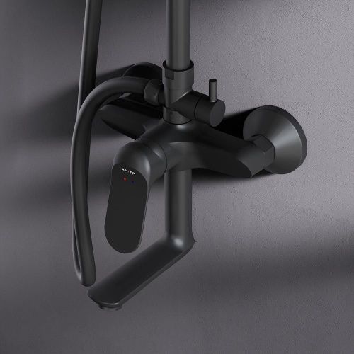 Душевая стойка Am.Pm Sunny F0785C922 настенная цвет черный - фото 4