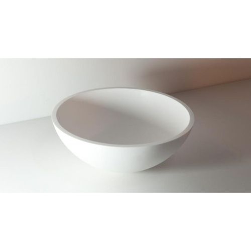 Раковина из искусственного камня MonteBianco Nemi Due 11103 30х30 встраиваемая цвет белый без отверстий под смеситель - фото 2