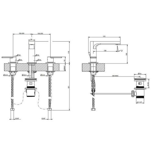 Смеситель Gessi Emporio Via manzoni 38612#299 на раковину черный - фото 2