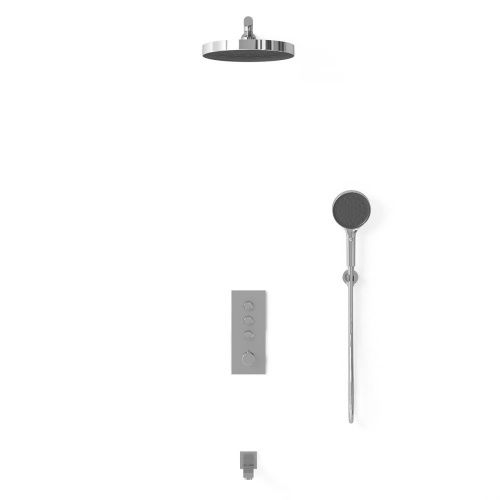 Душевая система Vincea VSFW-433TI2CH встраиваемая в стену цвет хром с термостатом - фото 3