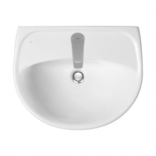 Раковина из сантехнического фарфора Jika Lyra 8142710001049 60х50 подвесная цвет белый 1 отверстие под смеситель - фото 2