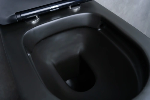 Унитаз подвесной Gid Cortado 62205Y черный с сиденьем микролифт безободковый смыв торнадо - фото 3
