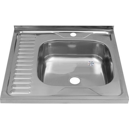 Кухонная мойка Melana 073 t R (*20) 60х60 цвет хром поверхность матовая