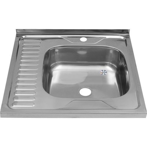 Кухонная мойка Melana 073 t R (*20) 60х60 цвет хром поверхность матовая - фото 2