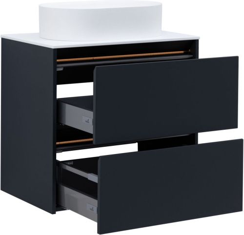 Тумба под раковину Allen Brau Activity 1.34003.AM 70х50 подвесная цвет черный - фото 5