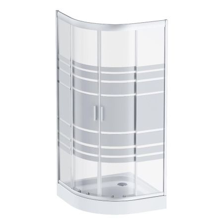 Душевой уголок Am.Pm Tender W45G-301-090TM 90х90 стекло с рисунком профиль хром без поддона