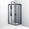 Душевой уголок Am.Pm Gem S W93G-404-100280-BT 100х80 стекло прозрачное профиль черный без поддона