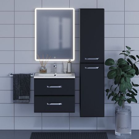 Тумба под раковину Uperwood Foster 291020515 60х40 подвесная цвет черный