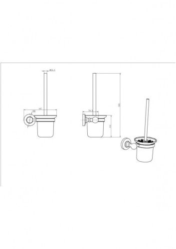 Ершик CeramaLux Caps 51313 - фото 2
