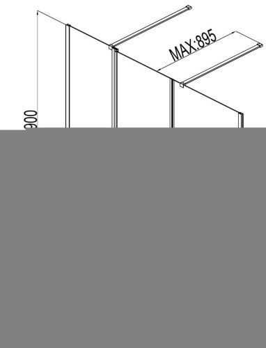 Душевая дверь Aquanet Cinetic AE12-N-120H190U-CT + AE12-F-80H190U-CT 195х190 стекло прозрачное профиль хром - фото 3