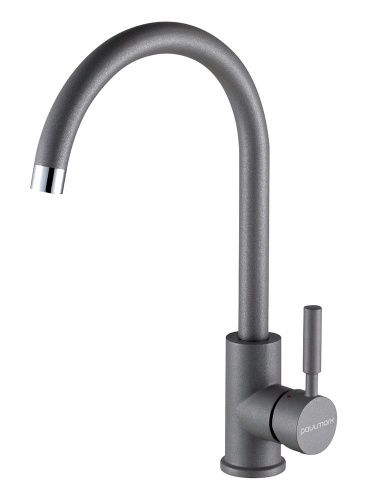 Смеситель для кухни Paulmark HOLSTEIN Ho212063-402 на мойку хром/серый