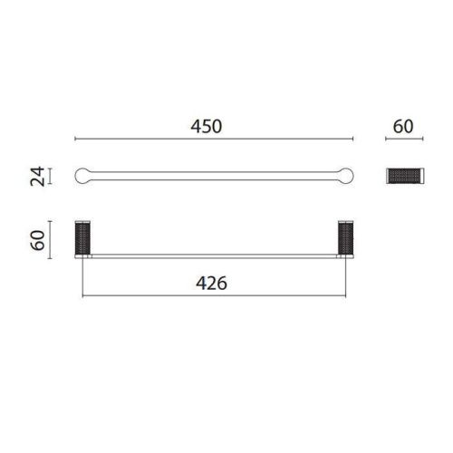 Полотенцедержатель Oasis Defile 0AGD005OR - фото 2